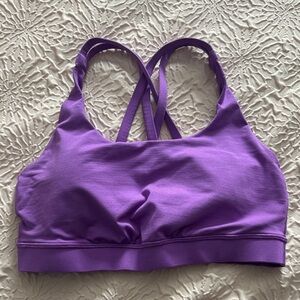 Lululemon moonlight magenta energy bra, size 6